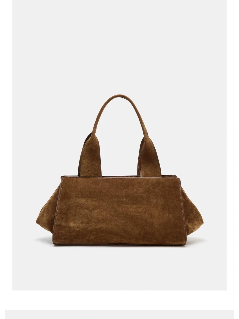Zara Dark Brown Suede Backpack